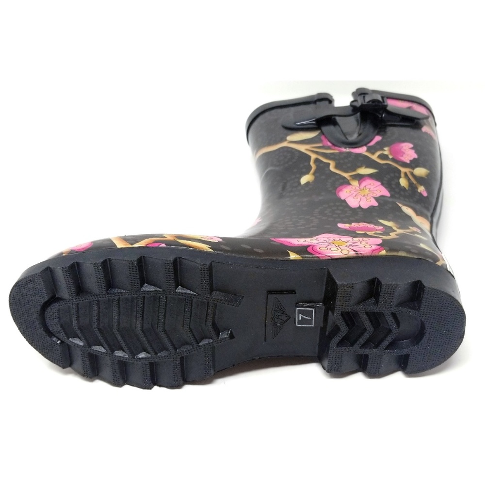 Women's Mid Calf Rain Boots, #5509, Cherry Orchard - Picture 4 of 4